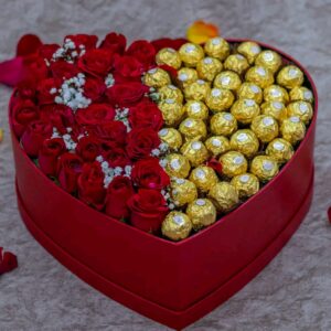 Heart Box with Ferrero
