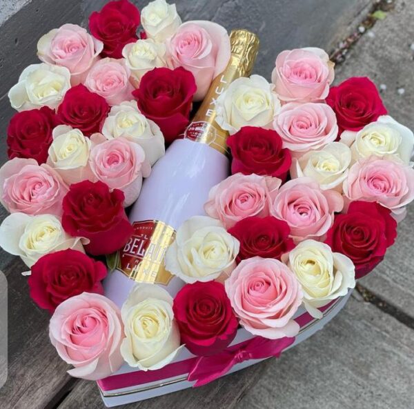 Belaire and Roses box