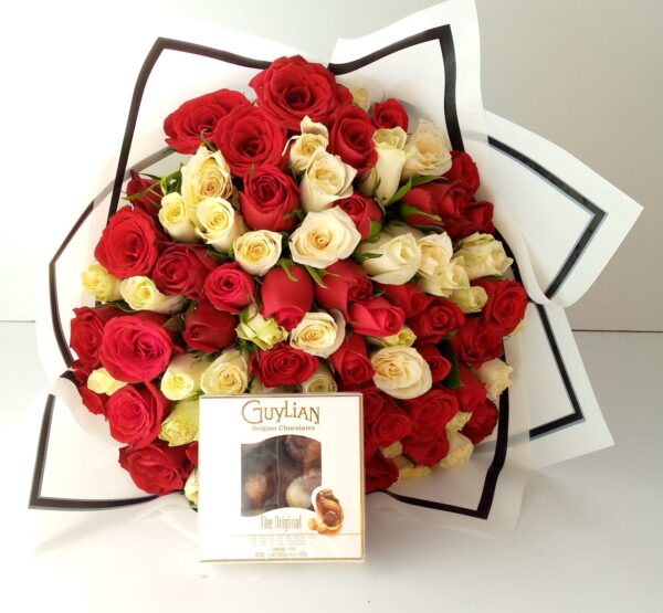 Mixed Roses and Choco Combo
