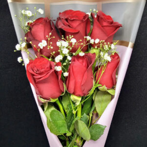 6 Stem Red Roses