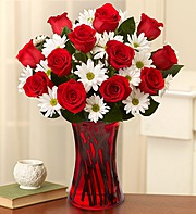 Fair Trade Red Roses and Daisies