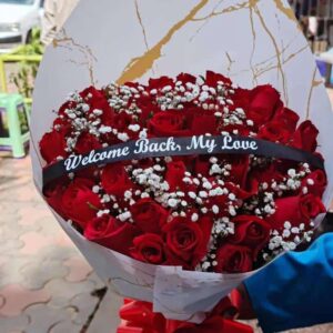 50 RED ROSES