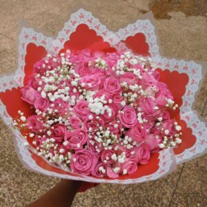50 PINK ROSES