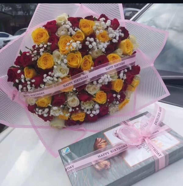 Roses With Gulylian Chocolate