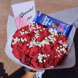 40 ROSES WITH CADBURY