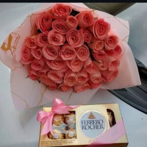 CHOCOLATE WITH ROSES