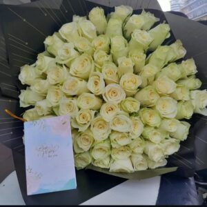 60 WHITE ROSES