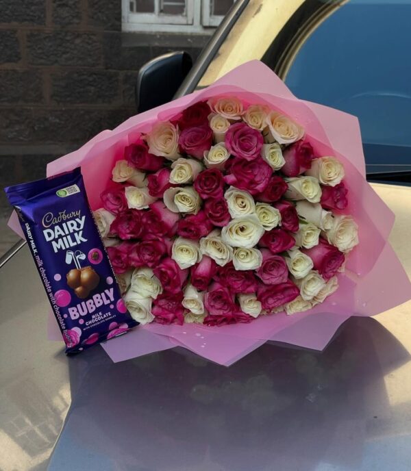 CADBURY WITH 60 ROSES