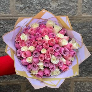 60 MIXED COLOURS ROSES