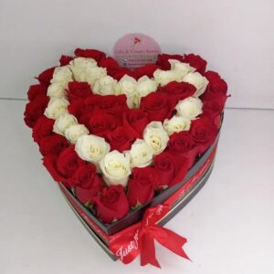 HEART BOX ROSES