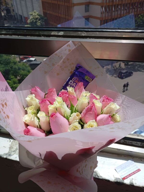 40 ROSES WITH CADBURY