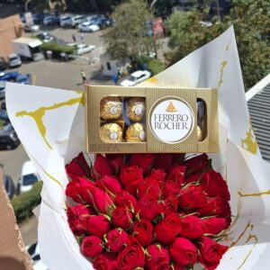 40 ROSES WITH FERRORO