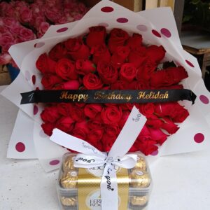 40 ROSES WITH T 16 FERRERO